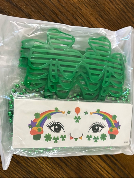 Other - St. Patrick's Day Shamrock Party Accessories - Glasses, Beads & Temp Tattoos
